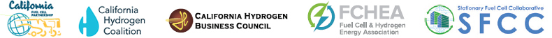 California Fuel Cell Partnership, California Hydrogen Coalition, California Hydrogen Business Council, Fuel Cell and Hydrogen Energy Association, and Stationary Fuel Cell Collaborative